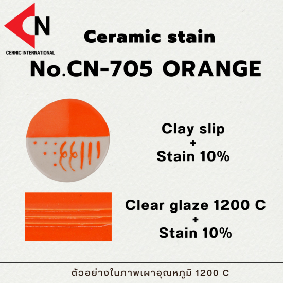 CERAMIC STAIN NO.CN-705 ORANGE
