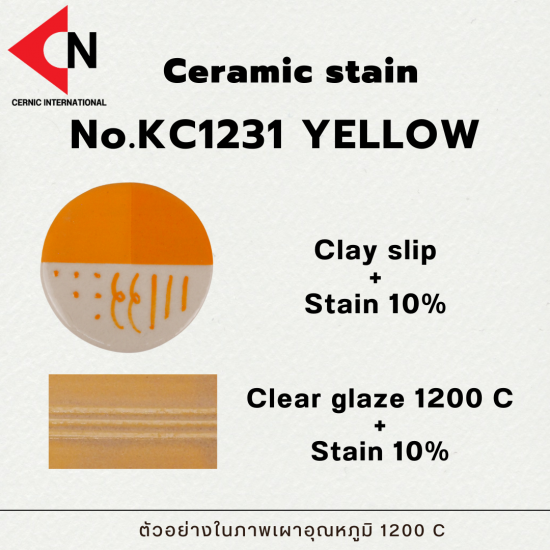 CERAMIC COLOR NO. KC1231YELLOW