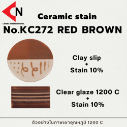CERAMIC COLOR NO. KC272 RED BROWN