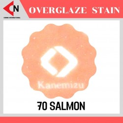 OVER GLAZE NO.70 SALMON สีบนเคลือบชนิดผง สีสำหรับเพ้นท์บนกระเบื้อง