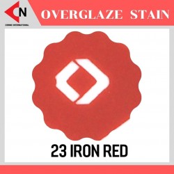 OVER GLAZE NO. 23 IRON RED  สีบนเคลือบชนิดผง สีสำหรับเพ้นท์บนกระเบื้อง