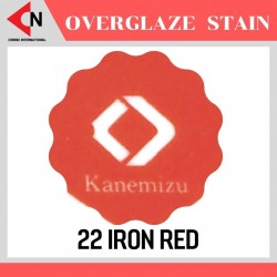 OVER GLAZE NO. 22 IRON RED  สีบนเคลือบชนิดผง สีสำหรับเพ้นท์บนกระเบื้อง