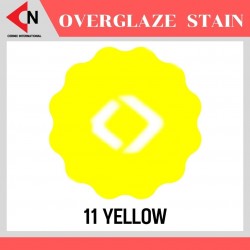 OVER GLAZE NO.11 YELLOW สีบนเคลือบชนิดผง สีสำหรับเพ้นท์บนกระเบื้อง