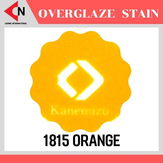 OVER GLAZE NO.1815 ORANGE สีบนเคลือบชนิดผง สีสำหรับเพ้นท์บนกระเบื้อง