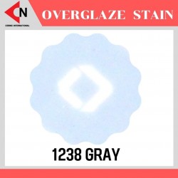 OVER GLAZE NO.1238 GRAY สีบนเคลือบชนิดผง สีสำหรับเพ้นท์บนกระเบื้อง
