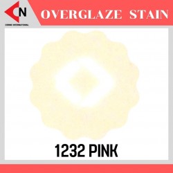 OVER GLAZE NO.1232 PINK สีบนเคลือบชนิดผง สีสำหรับเพ้นท์บนกระเบื้อง