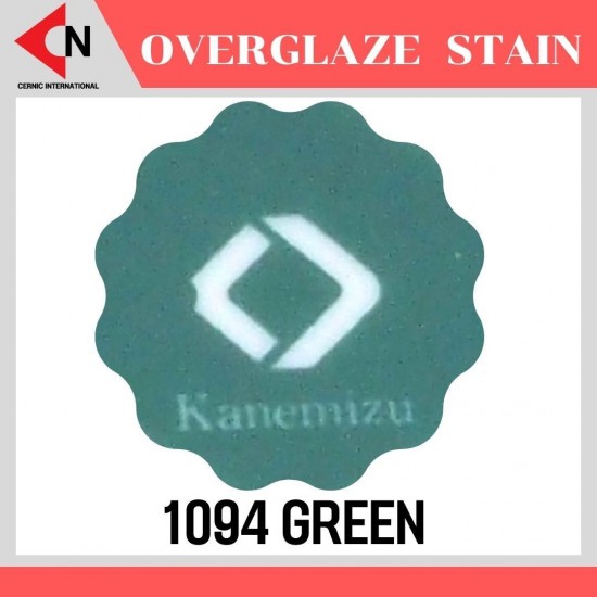 OVER GLAZE NO.1094 GREEN สีบนเคลือบชนิดผง สีสำหรับเพ้นท์บนกระเบื้อง