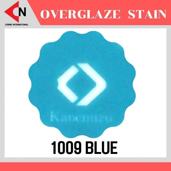 OVER GLAZE NO. NO. 1009 BLUE  สีบนเคลือบชนิดผง สีสำหรับเพ้นท์บนกระเบื้อง