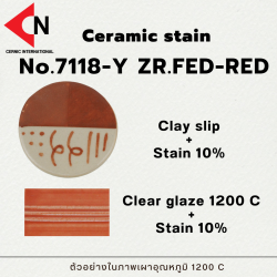 CERAMIC STAIN NO.7118-Y ZR.FED-RED