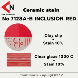 CERAMIC STAIN NO.7128A-B INCLUSION RED 