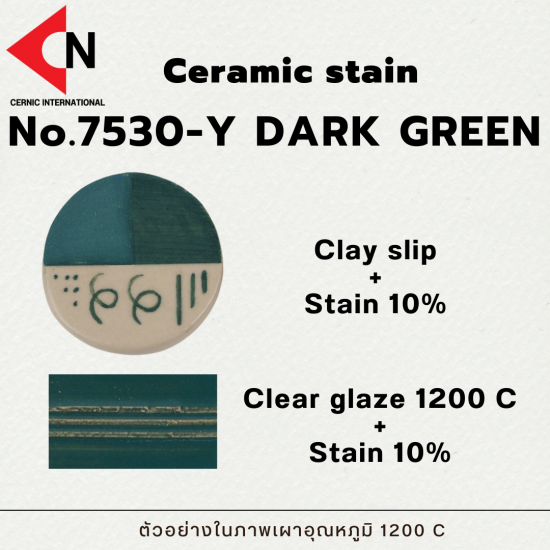 CERAMIC STAIN NO.7530-Y DARK GREEN