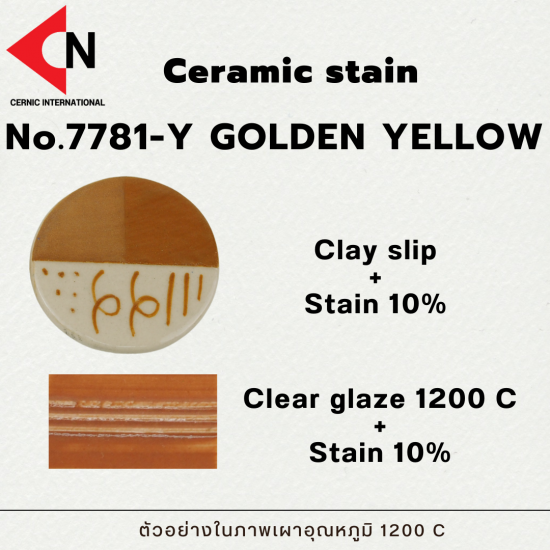 CERAMIC STAIN NO.7781-Y GOLDEN YELLOW