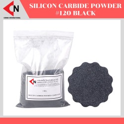 Silicon carbide powder #120 Black (Grit 120 = 125 Micron) ผงซิลิคอนคาร์ไบด์ บรรจุ 1 กิโลกรัม