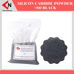 Silicon carbide powder #80 Black (Grit 80 = 180 Micron)ผงซิลิคอนคาร์ไบด์ บรรจุ 1 กิโลกรัม