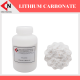 Lithium Carbonate (Li2CO3) ผงลิเทียมคาร์บอนเนต ขนาดบรรจุ 100 กรัม/ขวด, 500 กรัม/ขวด, 1 กก./ขวด.