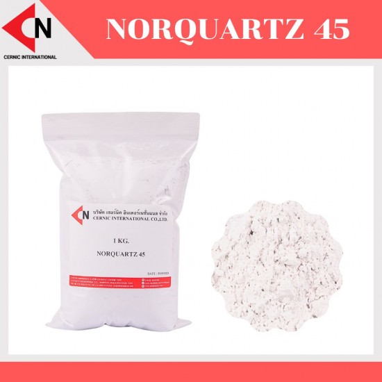 Nor quartz 45 แร่ควอตซ์ชนิดผง แร่ซิลิกา 1 กิโลกรัม