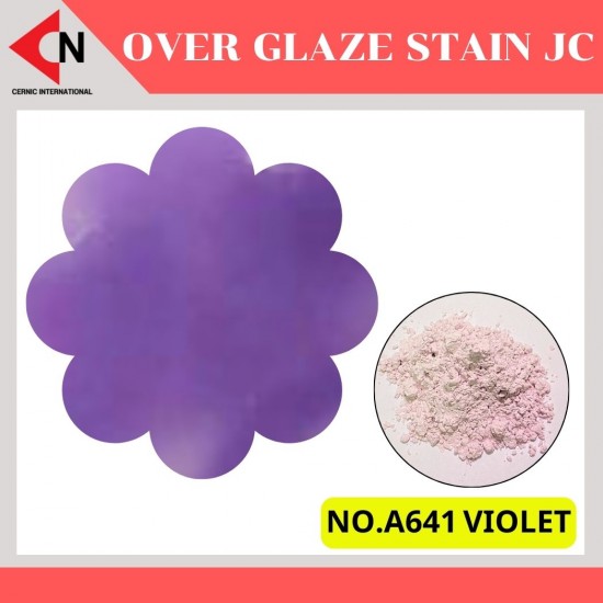 ARITA OVER GLAZE NO. A641 VIOLET สีบนเคลือบชนิดผง สีสำหรับเพ้นท์บนกระเบื้อง