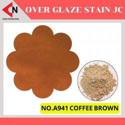 ARITA OVER GLAZE NO. A941 COFFEE BROWN สีบนเคลือบชนิดผง สีสำหรับเพ้นท์บนกระเบื้อง