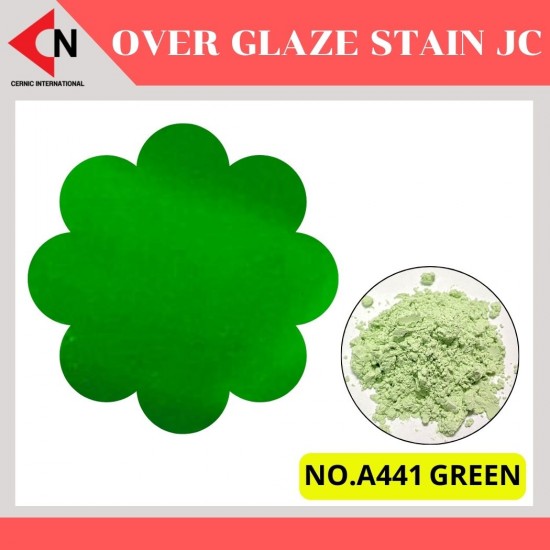 ARITA OVER GLAZE NO. A441 GREEN สีบนเคลือบชนิดผง สีสำหรับเพ้นท์บนกระเบื้อง