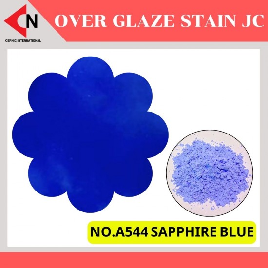 ARITA OVER GLAZE NO. A544 SAPPHIRE BLUE สีบนเคลือบชนิดผง สีสำหรับเพ้นท์บนกระเบื้อง