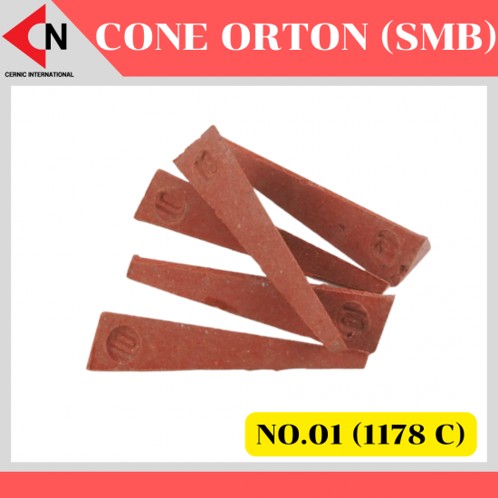 CONE ORTON (SMB) NO.01 โคนวัดอุณหภูมิ สำหรับตรวจสอบเตาเผาเซรามิค