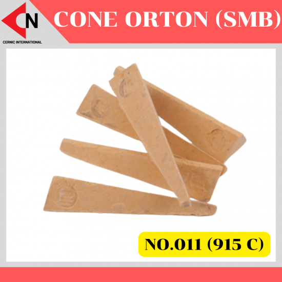 CONE ORTON (SMB) NO.011 โคนวัดอุณหภูมิ สำหรับตรวจสอบเตาเผาเซรามิค
