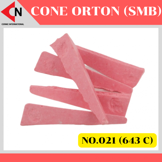 CONE ORTON (SMB) NO.021 โคนวัดอุณหภูมิ สำหรับตรวจสอบเตาเผาเซรามิค