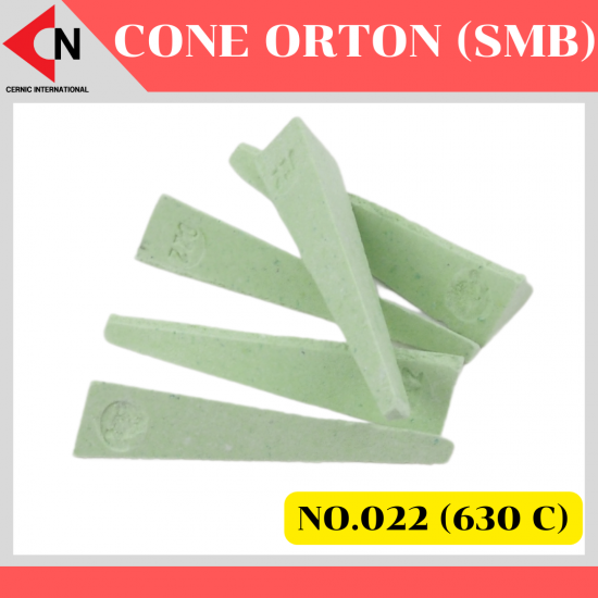 CONE ORTON (SMB) NO.022 โคนวัดอุณหภูมิ สำหรับตรวจสอบเตาเผาเซรามิค