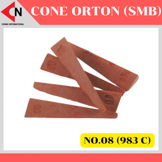 CONE ORTON (SMB) NO.08 โคนวัดอุณหภูมิ สำหรับตรวจสอบเตาเผาเซรามิค