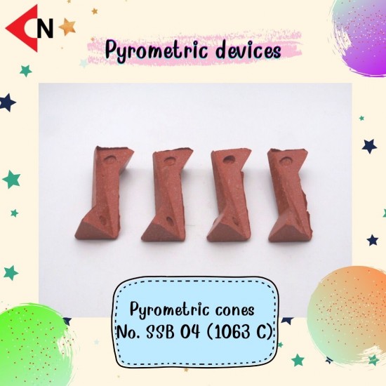 CONE ORTON (SSB) NO.04 โคนวัดอุณหภูมิ สำหรับตรวจสอบเตาเผาเซรามิค