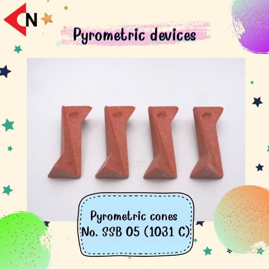 CONE ORTON (SSB) NO.05 โคนวัดอุณหภูมิ สำหรับตรวจสอบเตาเผาเซรามิค