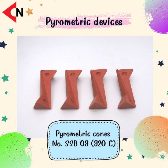 CONE ORTON (SSB) NO.09 โคนวัดอุณหภูมิ สำหรับตรวจสอบเตาเผาเซรามิค