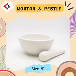 MORTAR & PESTLE 6" ครกบดเคมี