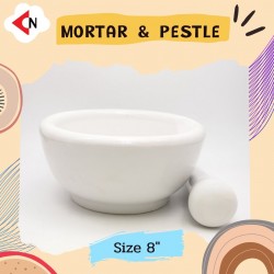 MORTAR & PESTLE 8" ครกบดเคมี