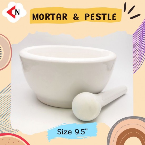 MORTAR & PESTLE 9.5" ครกบดเคมี