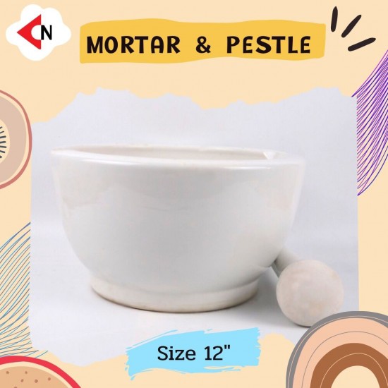 MORTAR & PESTLE 12" ครกบดเคมี