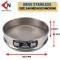 SIEVE STAINLESS 240 MESH ตะแกรงร่อนสารเคมีความละเอียด 240 mesh