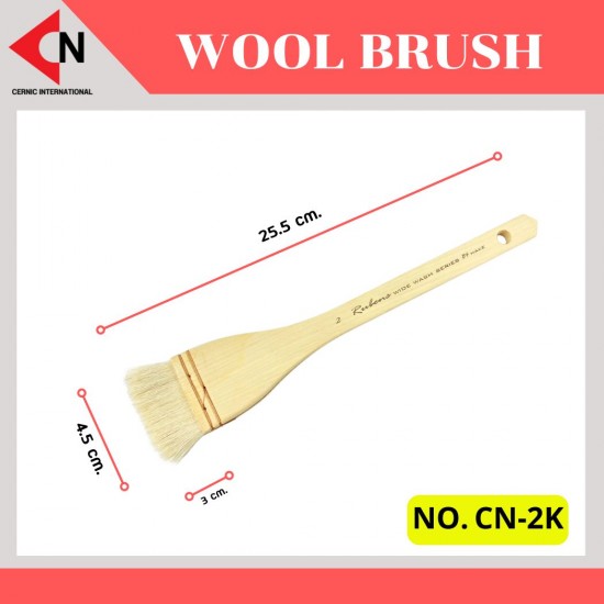 WOOL BRUSH NO.CN-2K  แปรงสำหรับทาสีหรือเคลือบในงานเซรามิก