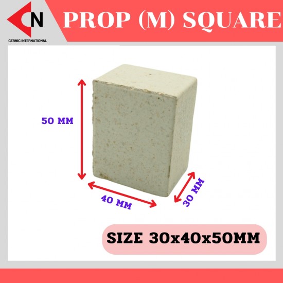 PROP M.(SQUARE) SHAPE 30x40x50 MM อิฐทนไฟ เนื้อมัลไลท์