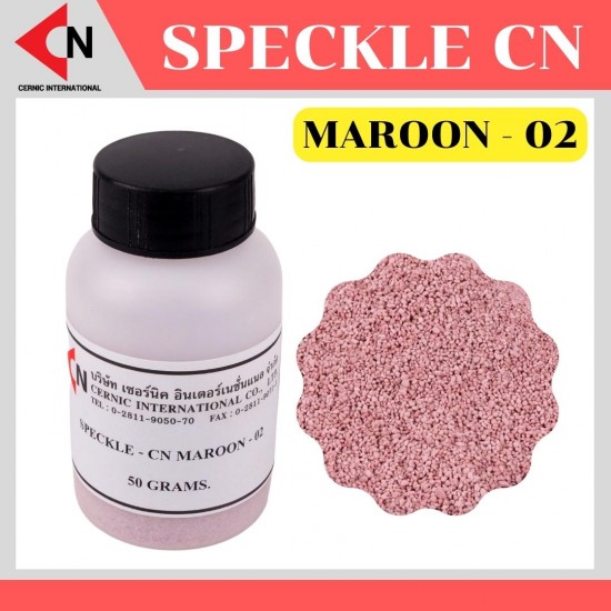 SPECKLE CN-MAROON-02 เม็ดสเปคเคิลสีชมพู