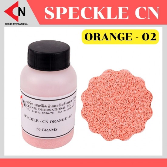 SPECKLE CN-ORANGE-02 เม็ดสเปคเคิลสีส้ม