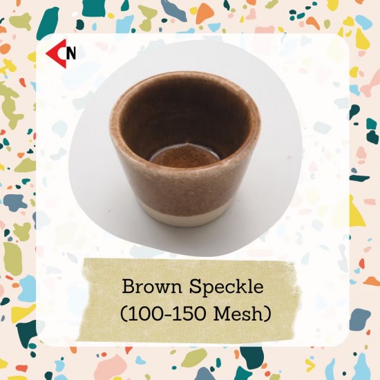 SPECKLE 100-150 MESH BROWN (JAPAN)  เม็ดสเปคเคิลสีน้ำตาล