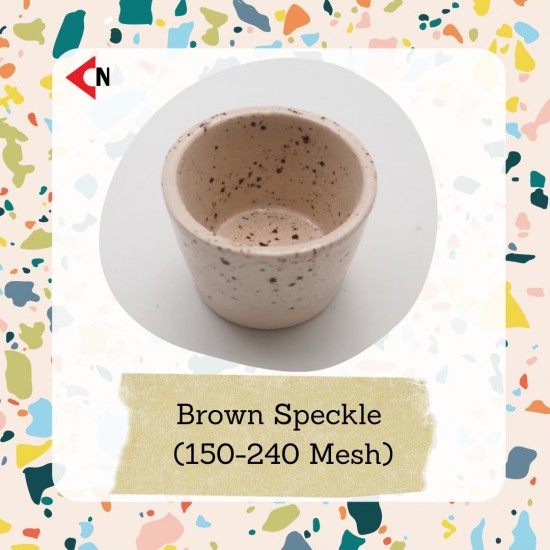 SPECKLE 150-240 MESH BROWN (JAPAN)  เม็ดสเปคเคิลสีน้ำตาล