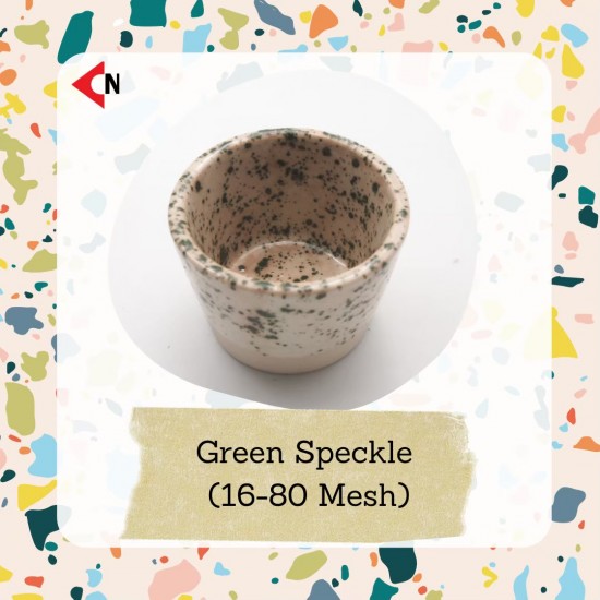 SPECKLE 16-80 MESH GREEN (JAPAN)  เม็ดสเปคเคิลสีเขียว
